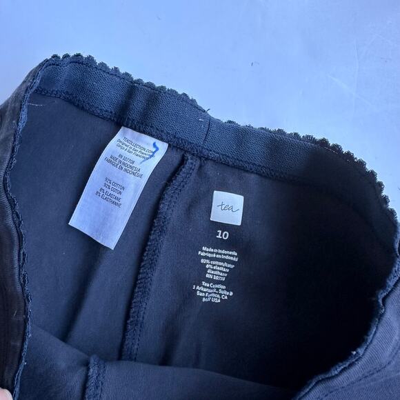 Tea Collection Girls Gray Rainbow Hem Leggings -Size 10 - Picture 3 of 3